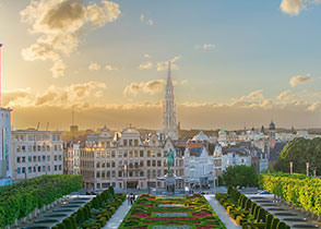 Photo of the Mont des Arts in Brussels